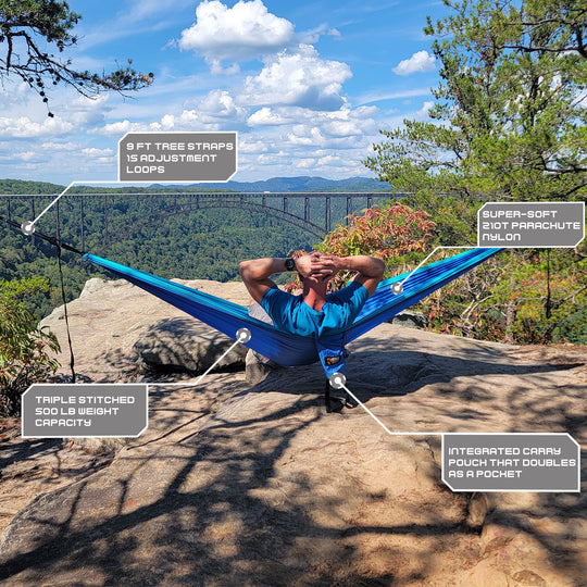 Mooseknuckle Outdoors Double Camping Hammock (Green)